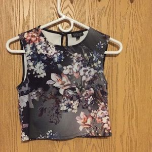 Floral crop top